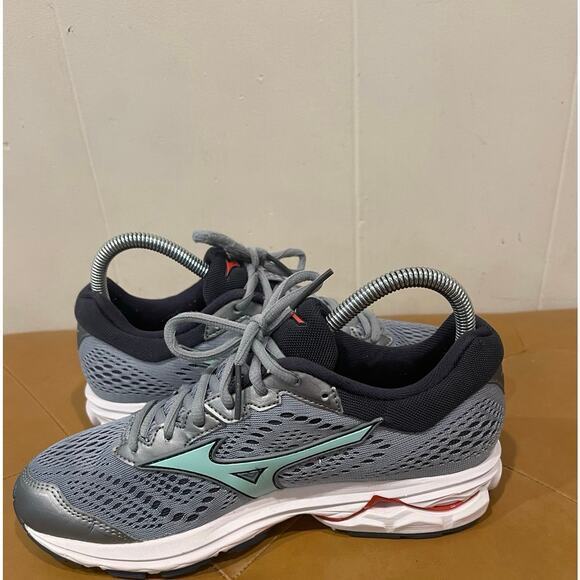Mizuno Women's Wave Rider 22 Running Shoe Comfort Performance Gray Size 7.5 - Picture 5 of 8